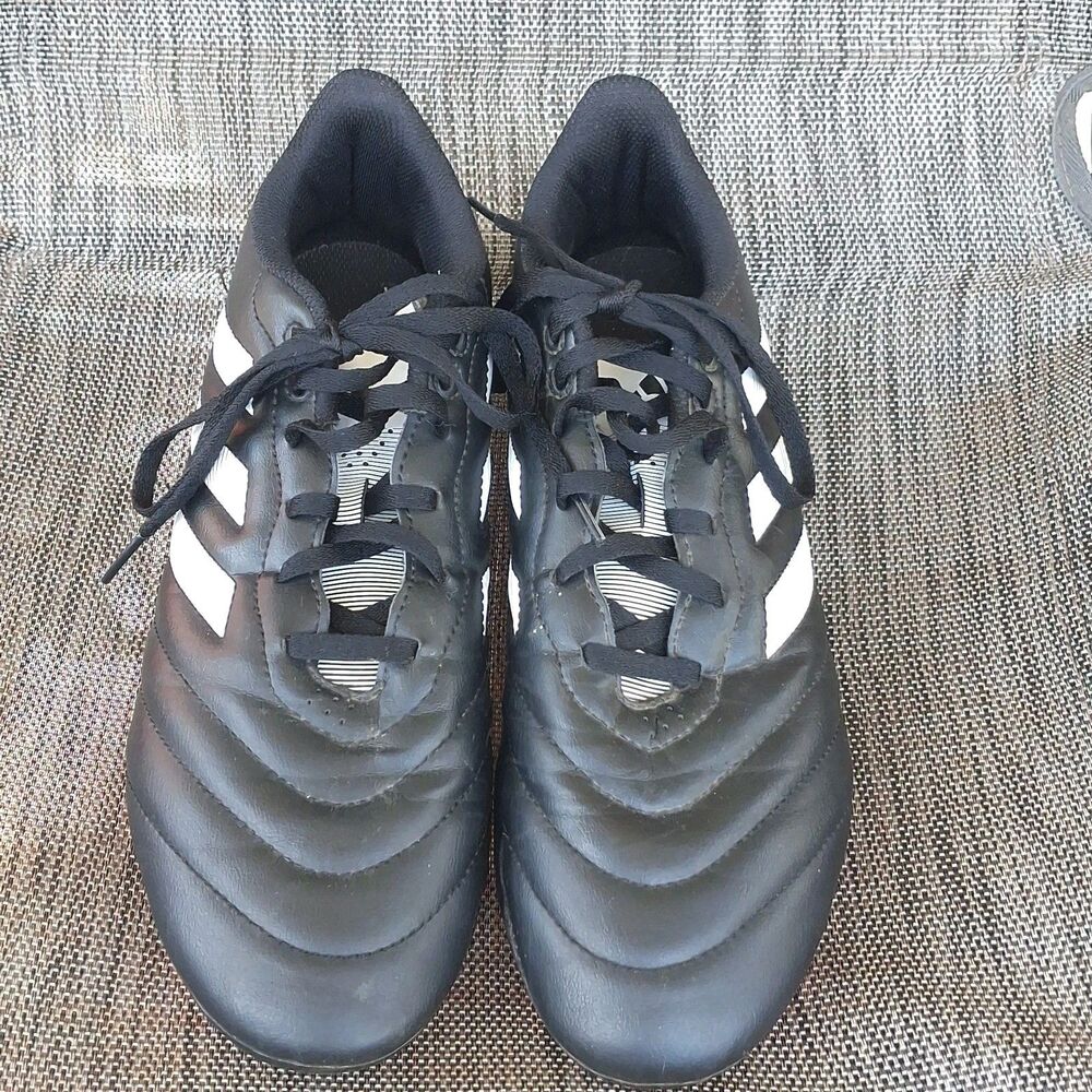 ADIDAS SIZE 9.5 GOLETTO VIII FG MEN BLACK RED SOLE SOCCER CLEATS SHOES GX7793